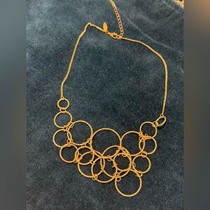 Gold circles necklace